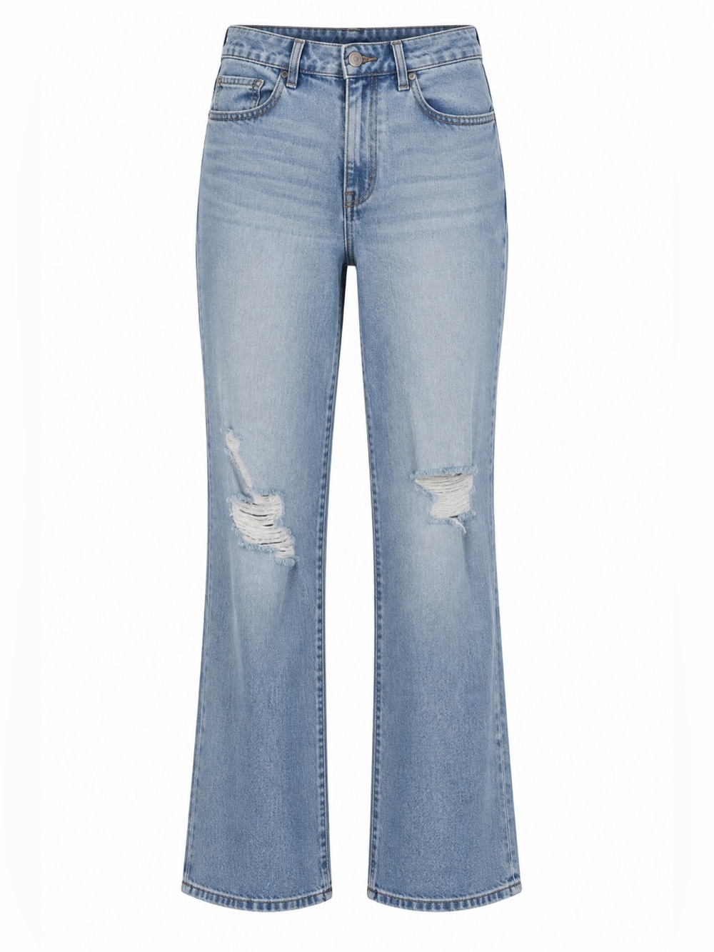 Hollister Ultra High-Rise 90s Straight Ripped Jeans Size 26 Y2K